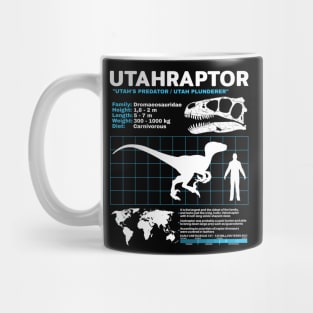Utahraptor fact sheet Mug